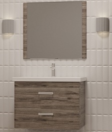 Style Line Мебель для ванной Лотос 60 подвесная сосна лофт – фотография-1
